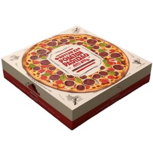 custom design cardboard carton 2 piece 7'' pizza box 13'' with logo 1