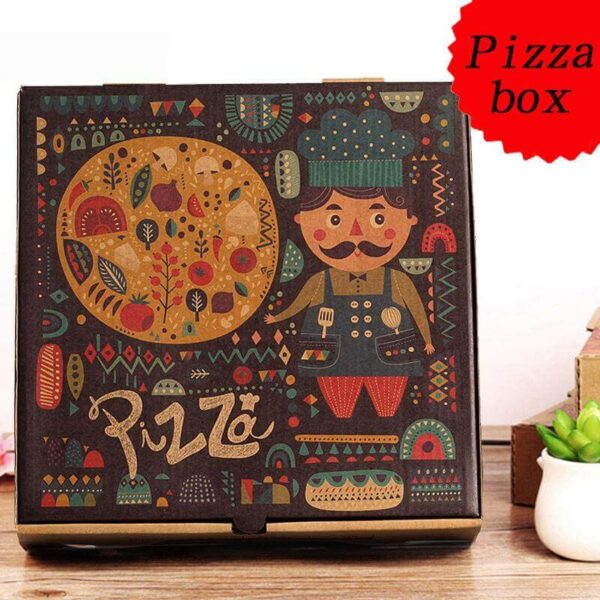 custom pizza box with logo wholesale 4 6 8 10 12 14 24 inch pizza packing box custom printed 3