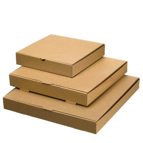 e flute brown kraft pizza takeaway box printing brown pizza box biodegradable disposable paper pizza boxes with logo 5