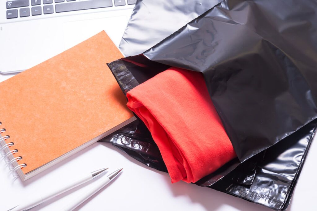 poly mailers voor stof