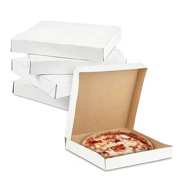 white pizza box