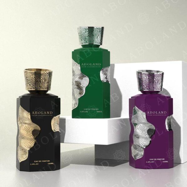 customize luxury black perfume box empty perfume bottle new design unique parfum packaging 3