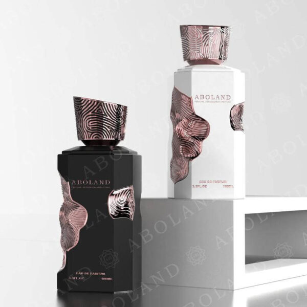 customize luxury black perfume box empty perfume bottle new design unique parfum packaging 4