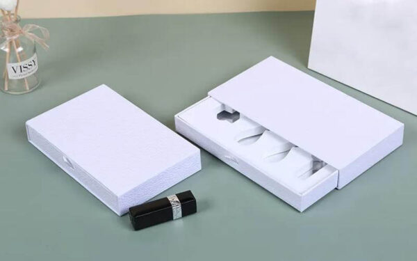 luxury custom design cardboard drawer pull out empty perfume sample packaging box 5