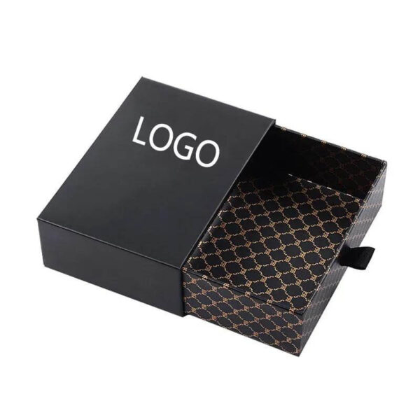 luxury custom design cardboard drawer pull out empty perfume sample packaging box 6