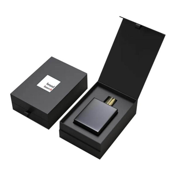 luxury empty design black making bottle sample gift packaging perfume box for perfume 1