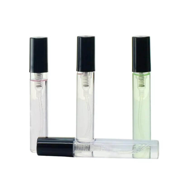 sample perfume bottle luxury perfume box with logo with box custom logo 1ml 2ml 3ml 5ml 10ml glass cosmetic packaging round 5