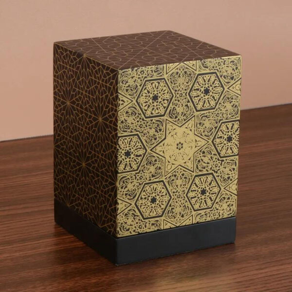 wholesale custom design creative luxury mdf lacquer packaging gift box empty perfume 100ml bottle arab wooden perfume box 5