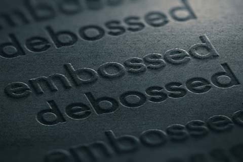 embossing and debossing