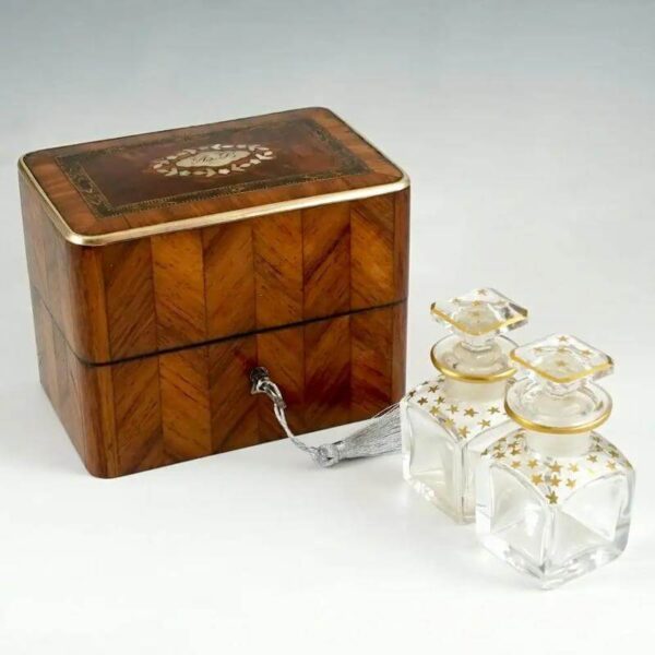 luxury wooden perfume box perfume packaging wood gift box for 2 bottles 2