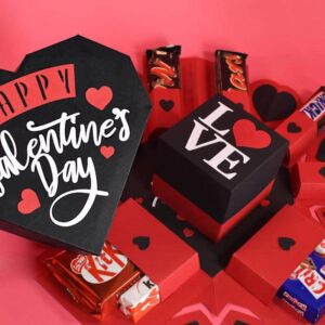 1 description heart shaped chocolate box luxury cardboard packaging custom strawberry candy mystery explosion surprise valentine's gift box