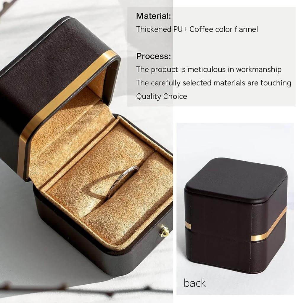 Boîte à Bijoux En Kraft Avec Doublure Velours - 24 Pièces - Parfaite Pour Ranger Ou Offrir Bagues, Boucles D'oreilles & Bracelets