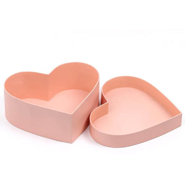 custom logo printing pink fashion heart shape valentines day luxury gift paper box 3