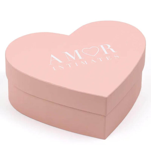 custom logo printing pink fashion heart shape valentines day luxury gift paper box 5