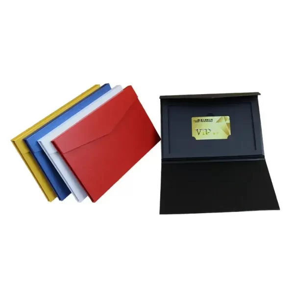 custom vip magnetic membership card custom packaging box gift box vip card box 1