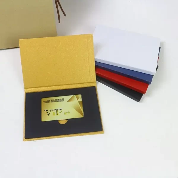 custom vip magnetic membership card custom packaging box gift box vip card box 6