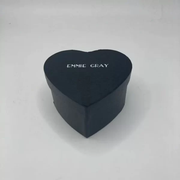 custom wholesale price luxury valentines black empty love heart shaped hard flower box wholesale 2