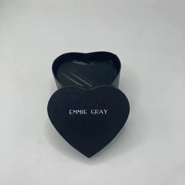 custom wholesale price luxury valentines black empty love heart shaped hard flower box wholesale 5