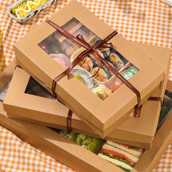WENPACK Boîte Lettre Carton à Remplir Avec Couvercle Transparent - Idéal Bonbons Charcuterie (Lettre C)