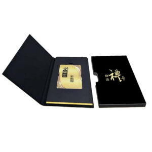 fast custom stock luxurious card board business gift card packaging box visa credit card storage box 1