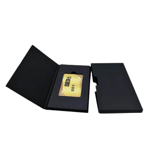 fast custom stock luxurious card board business gift card packaging box visa credit card storage box 5