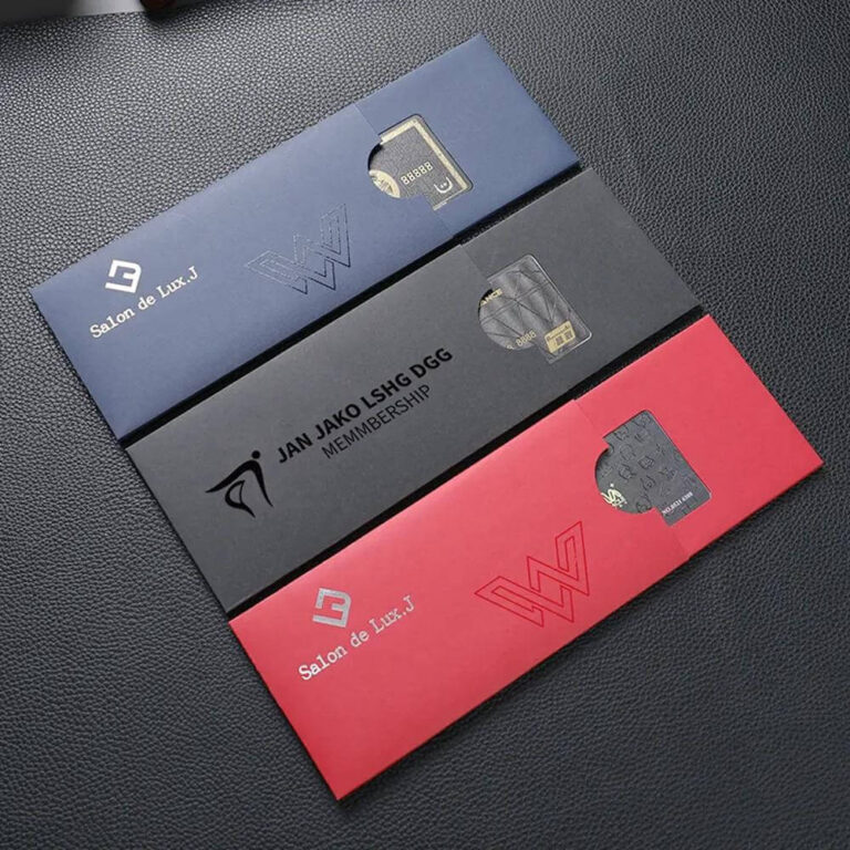 Free Design Custom Paper Slider VIP Card Credit Card Packaging Envelope ...