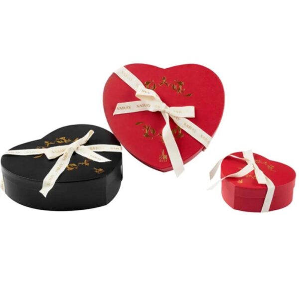 new model customizable cosmetic heart gift box and storage solution in gift paper 1