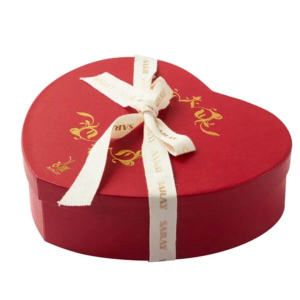 new model customizable cosmetic heart gift box and storage solution in gift paper 2