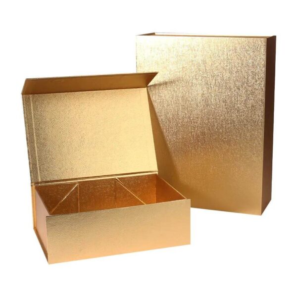 wholesale design recyclable coated paper foldable gift box packaging with ribbon 6