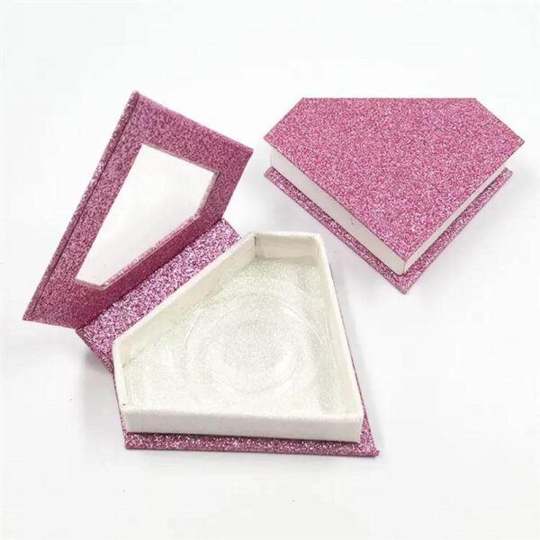 heart shaped eyelash packaging box pink dollar bill eyelash box cash money lashes container case 2