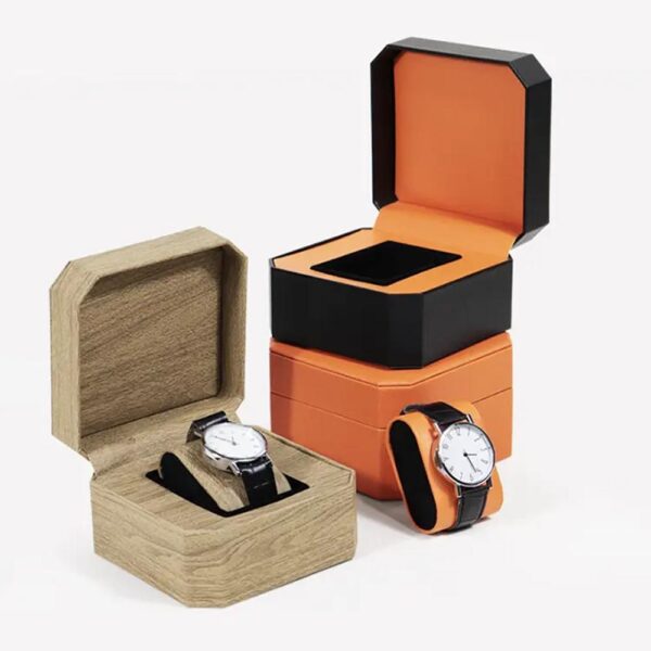 custom logo pu leather luxury watches gift storage packaging box watch packaging case watch box 2