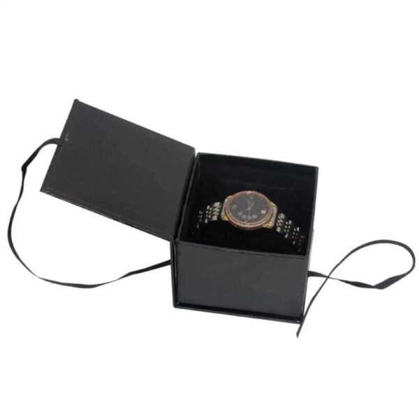 factory printing oem watch organizer cases packaging biodegradable paper box luxury custom logo watch gift boxes with flip 2