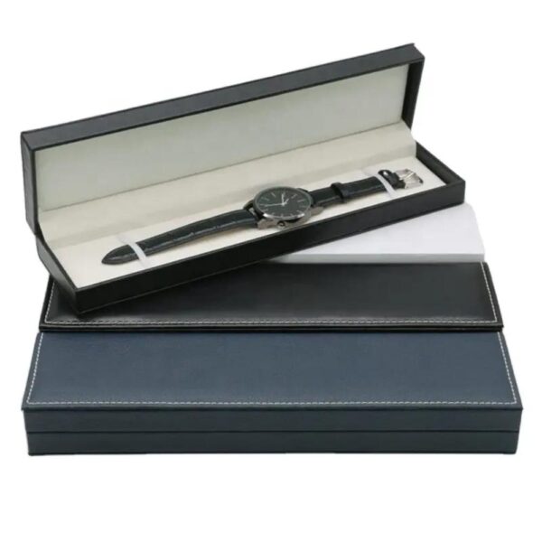 factory watch packaging box unique luxury oem with custom logo black square leather cardboard paper gift displaying case 6