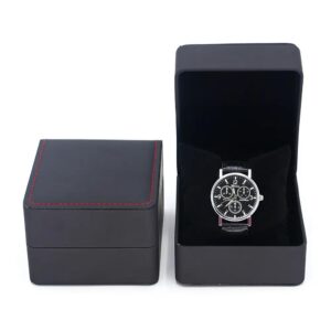 high quality pu leather watch band packaging gift custom logo box for watch jewelry luxury watch pouch organizer box 1