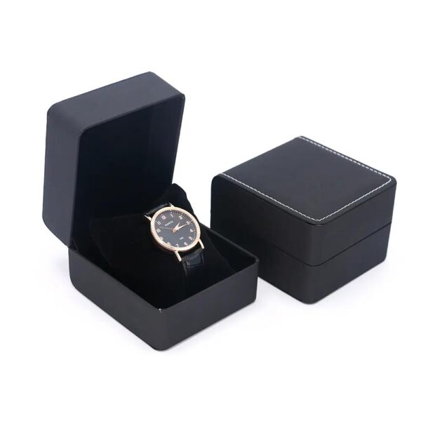 high quality pu leather watch band packaging gift custom logo box for watch jewelry luxury watch pouch organizer box 3