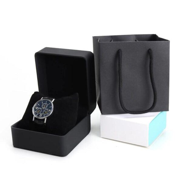 high quality pu leather watch band packaging gift custom logo box for watch jewelry luxury watch pouch organizer box 6