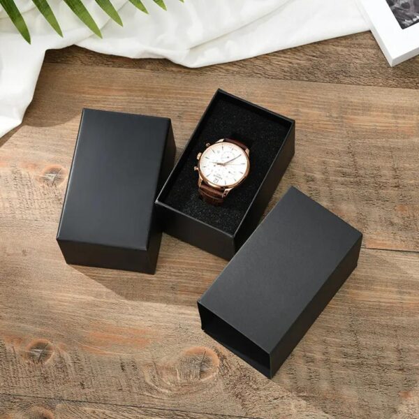 high end black watch box bracelet lipstick jewelry jewelry box can be printed logo watch packaging box batch 1