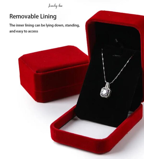 hot sale wholesale luxury velvet jewelry box packaging ring pendant jewelry box bracelet bangle box 2