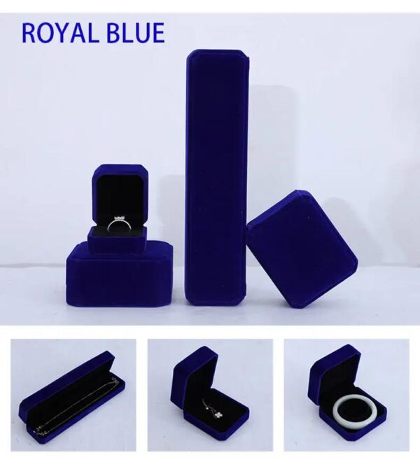 hot sale wholesale luxury velvet jewelry box packaging ring pendant jewelry box bracelet bangle box 3