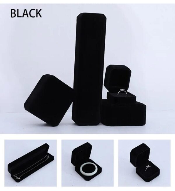 hot sale wholesale luxury velvet jewelry box packaging ring pendant jewelry box bracelet bangle box 5