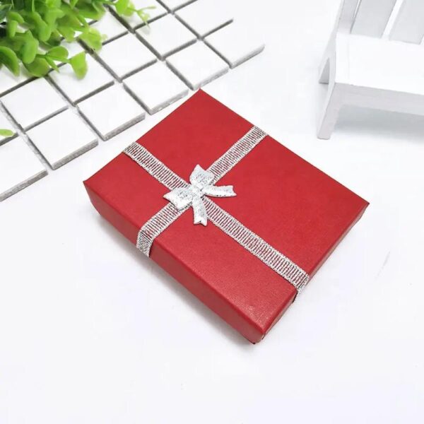 hot selling white color sponge filled cardboard small bracelet box handmade paper bracelet gift box with custom logo printed 4