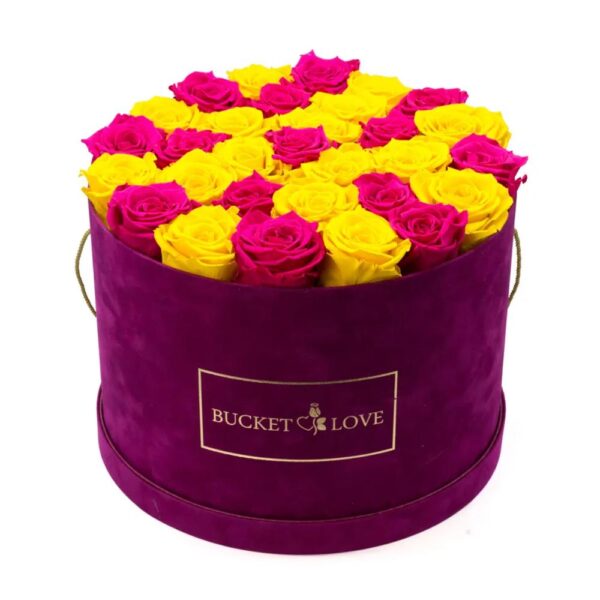 de lujo de terciopelo en forma redonda de regalo de flores de gamuza rosa caja de terciopelo cajas de embalaje de joyería 4