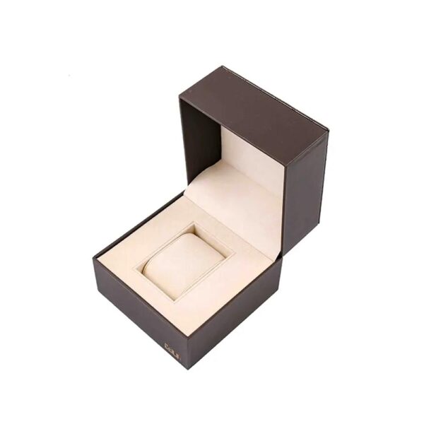 manufacture black luxury custom logo leather single timepieces jewelry storage paperboard man watch boxes & cases 2