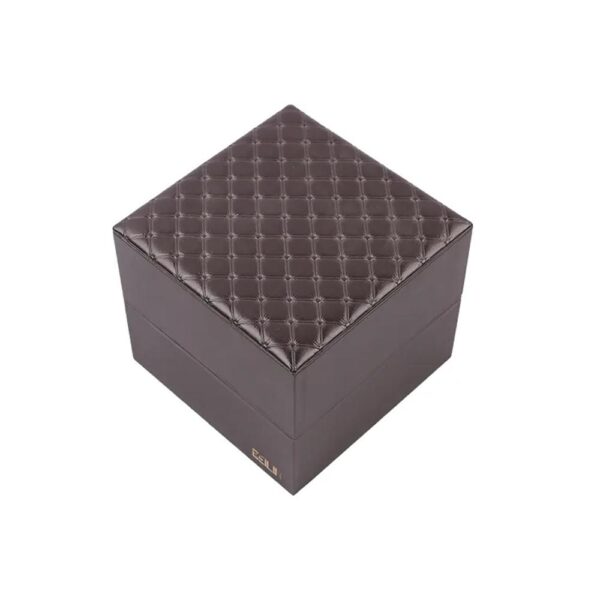 manufacture black luxury custom logo leather single timepieces jewelry storage paperboard man watch boxes & cases 3