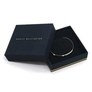 matt black custom logo bracelet gift box bracelet packaging box 1