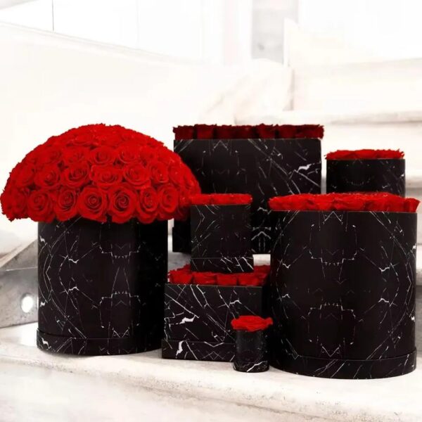 nouveau produit idées saint valentin cadeau 100 forever rose logo personnalisé venus fleur immortal flower eternal preserved rose box 6