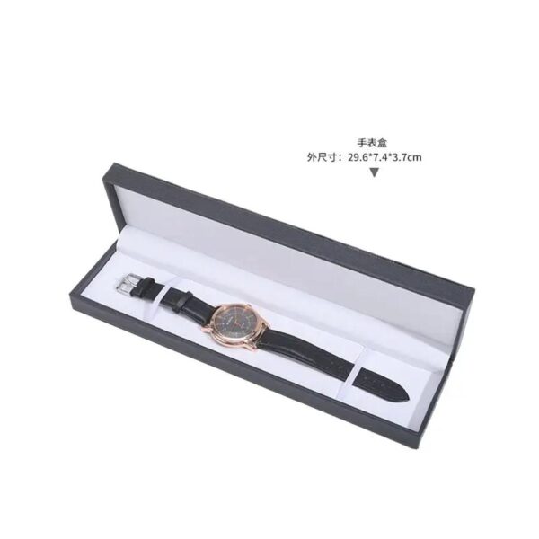 new simple classic style single piece eco friendly pu leather watch display holder man and woman watch box 6