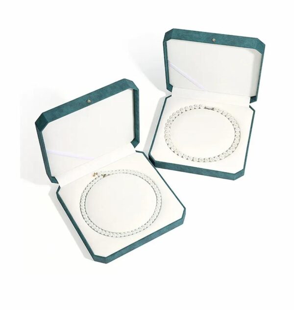 tragbare Luxus-Halskette Schmuck-Box-Set Luxus pu Leder wasserdicht Halskette Verpackung Schmuck-Box 2