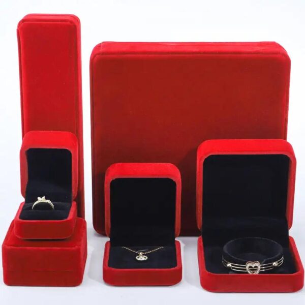 magasin emballage luxe coffret bijoux emballage magasin coffret bracelet collier pendentif bague velours coffret bijoux 4