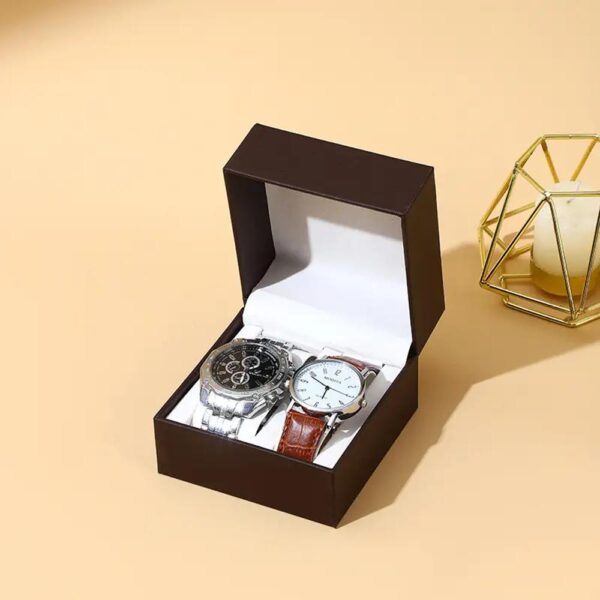 horloge verpakking plastic geschenk clamshell horloge doos en lederen sieraden opbergdoos 5